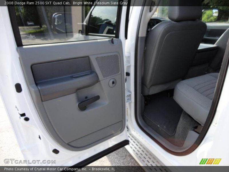 Bright White / Medium Slate Gray 2008 Dodge Ram 2500 SXT Quad Cab