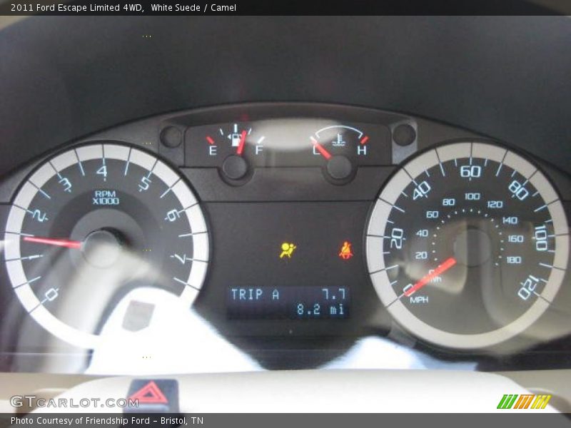 White Suede / Camel 2011 Ford Escape Limited 4WD