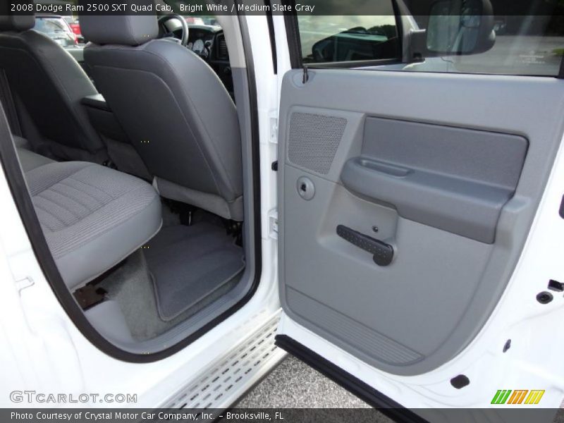 Bright White / Medium Slate Gray 2008 Dodge Ram 2500 SXT Quad Cab