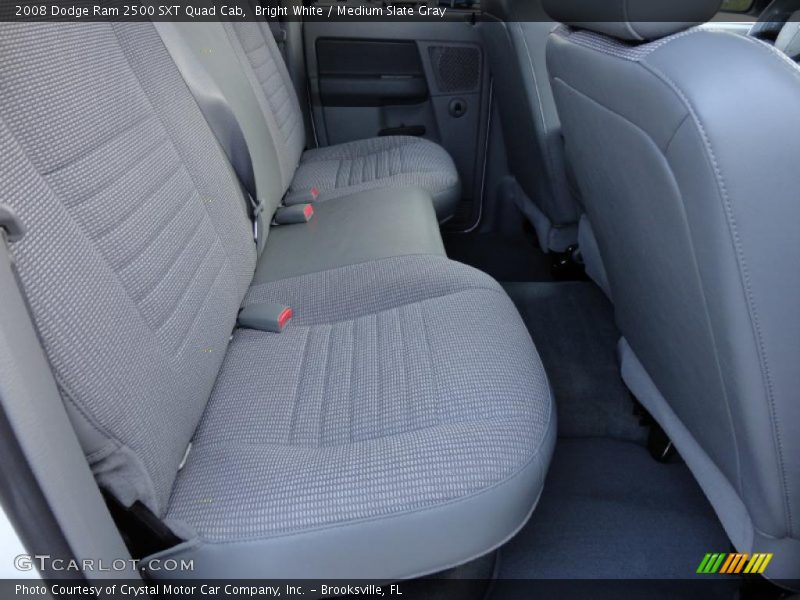 Bright White / Medium Slate Gray 2008 Dodge Ram 2500 SXT Quad Cab