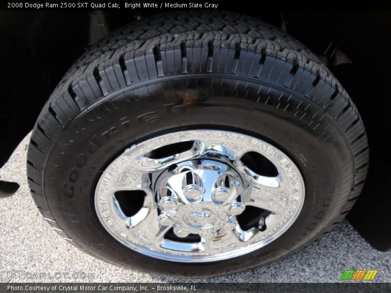 Bright White / Medium Slate Gray 2008 Dodge Ram 2500 SXT Quad Cab