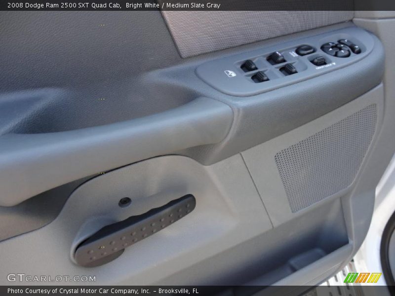Bright White / Medium Slate Gray 2008 Dodge Ram 2500 SXT Quad Cab