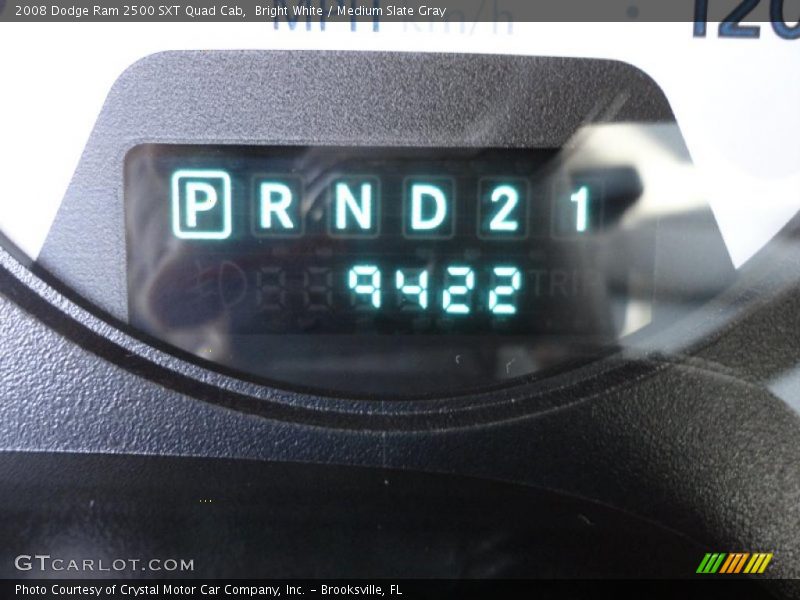 Bright White / Medium Slate Gray 2008 Dodge Ram 2500 SXT Quad Cab