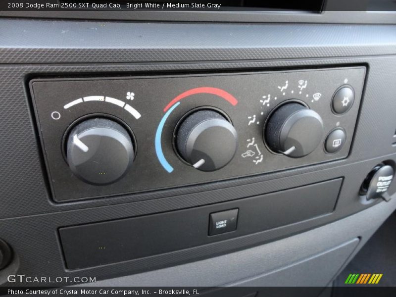 Controls of 2008 Ram 2500 SXT Quad Cab
