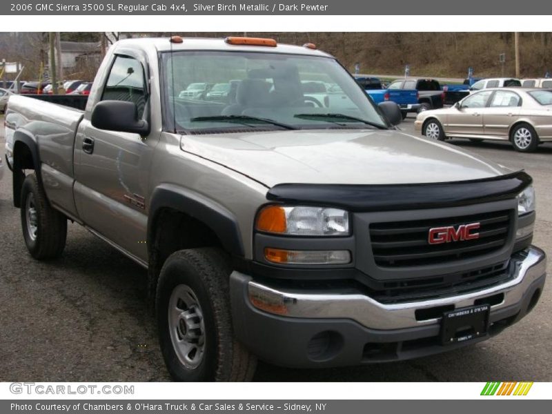 Silver Birch Metallic / Dark Pewter 2006 GMC Sierra 3500 SL Regular Cab 4x4