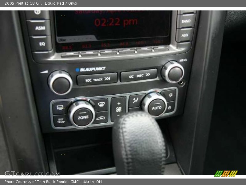 Controls of 2009 G8 GT