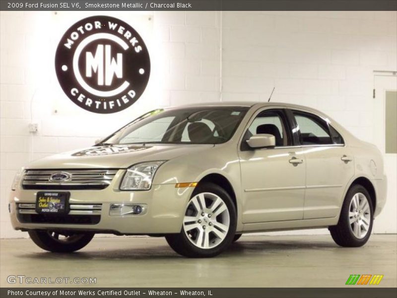 Smokestone Metallic / Charcoal Black 2009 Ford Fusion SEL V6