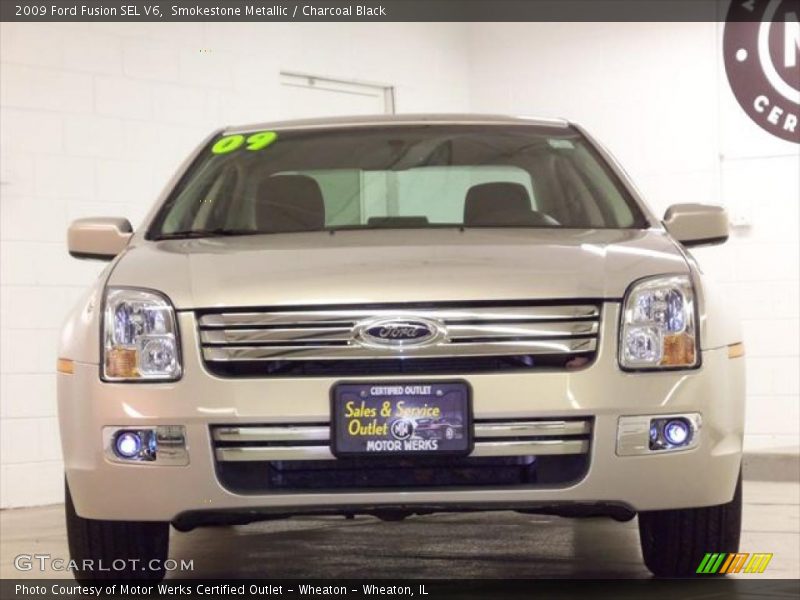 Smokestone Metallic / Charcoal Black 2009 Ford Fusion SEL V6