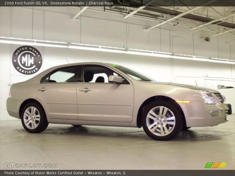 Smokestone Metallic / Charcoal Black 2009 Ford Fusion SEL V6