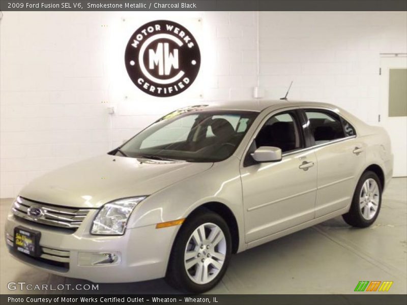 Smokestone Metallic / Charcoal Black 2009 Ford Fusion SEL V6