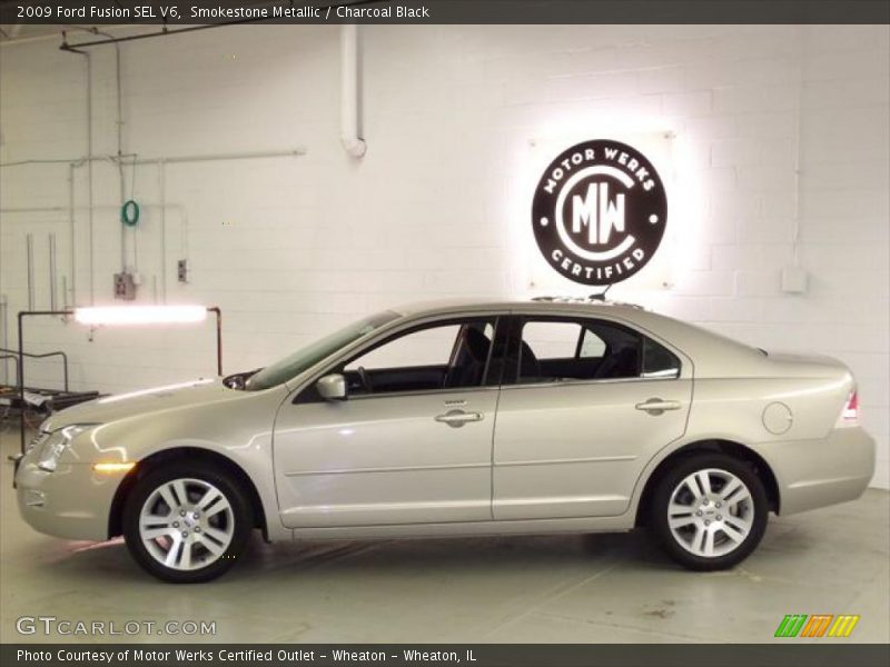 Smokestone Metallic / Charcoal Black 2009 Ford Fusion SEL V6