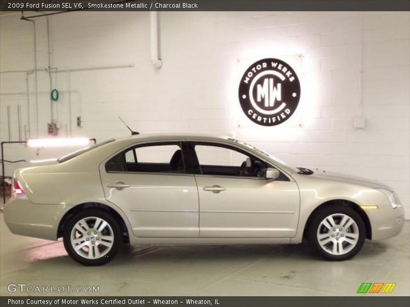 Smokestone Metallic / Charcoal Black 2009 Ford Fusion SEL V6
