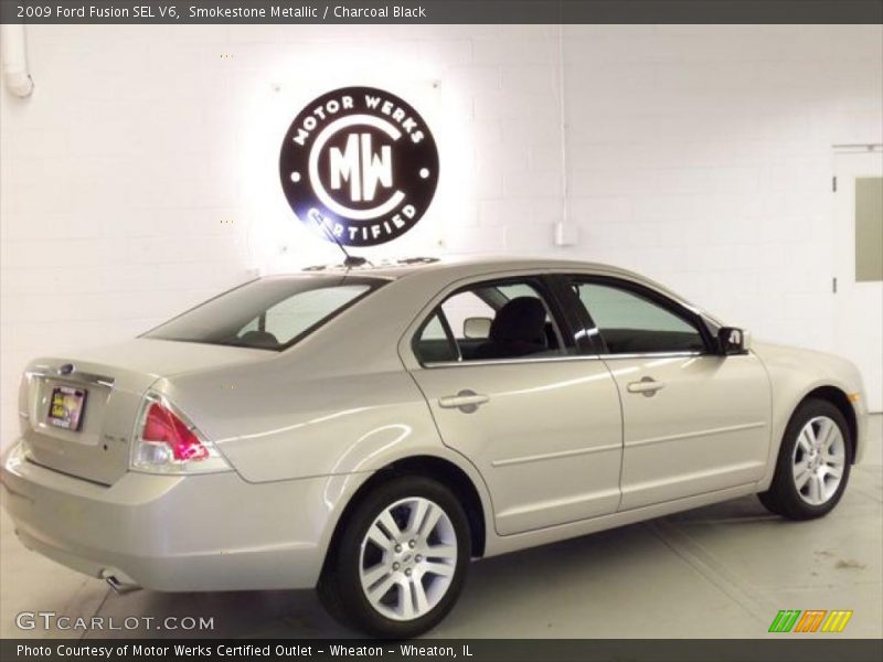 Smokestone Metallic / Charcoal Black 2009 Ford Fusion SEL V6
