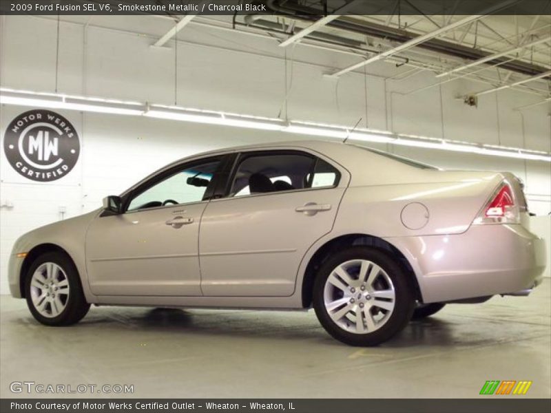 Smokestone Metallic / Charcoal Black 2009 Ford Fusion SEL V6