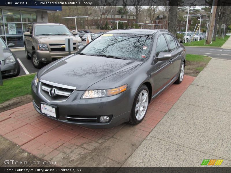 Polished Metal Metallic / Ebony 2008 Acura TL 3.2