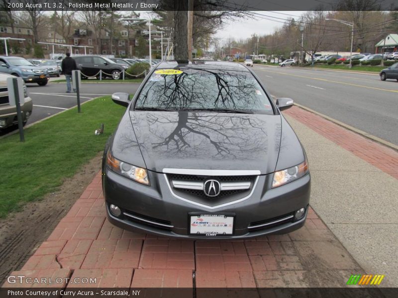 Polished Metal Metallic / Ebony 2008 Acura TL 3.2