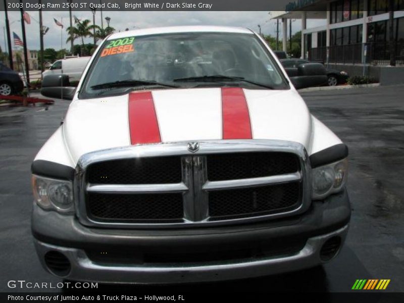 Bright White / Dark Slate Gray 2003 Dodge Ram 2500 ST Quad Cab