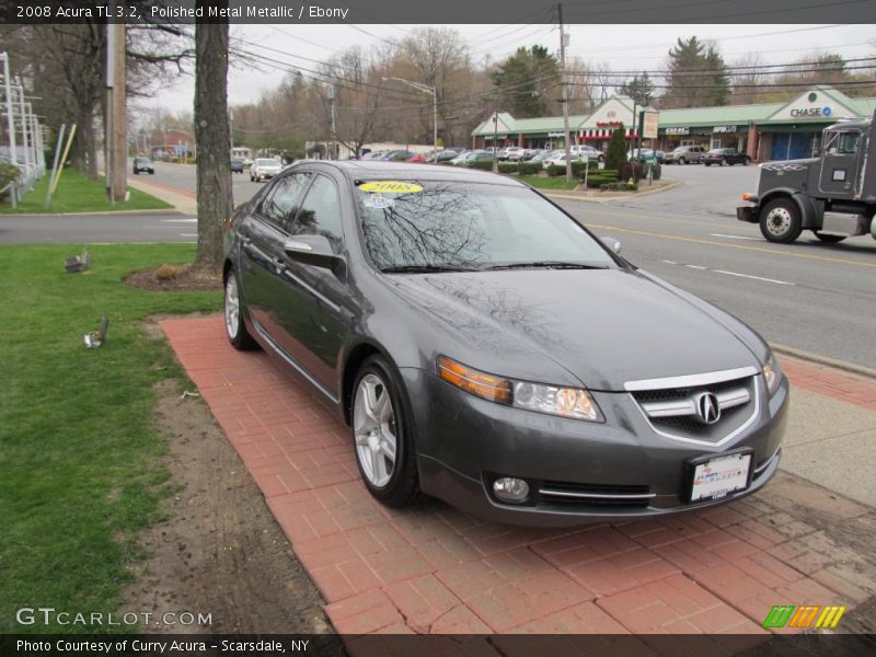 Polished Metal Metallic / Ebony 2008 Acura TL 3.2