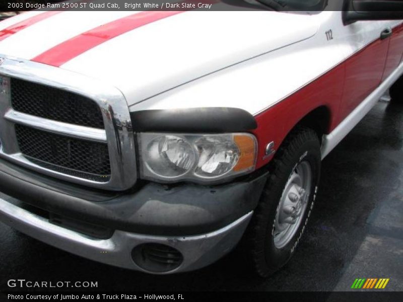 Bright White / Dark Slate Gray 2003 Dodge Ram 2500 ST Quad Cab