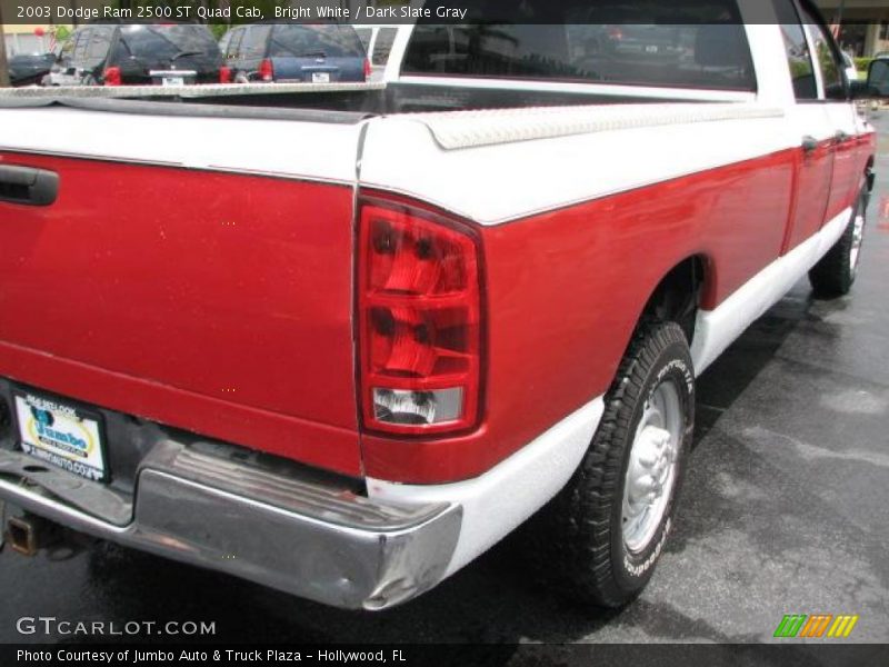 Bright White / Dark Slate Gray 2003 Dodge Ram 2500 ST Quad Cab
