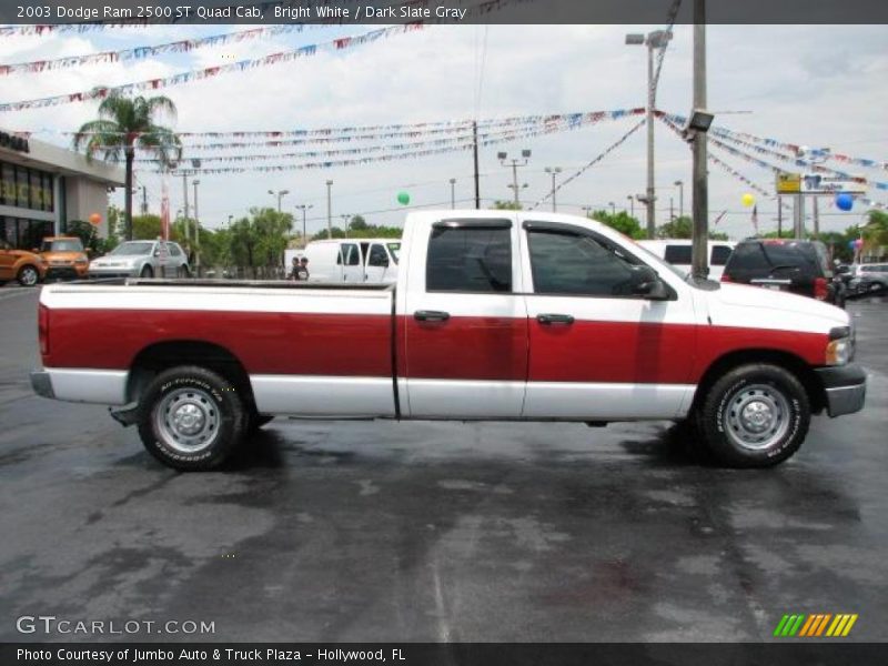 Bright White / Dark Slate Gray 2003 Dodge Ram 2500 ST Quad Cab