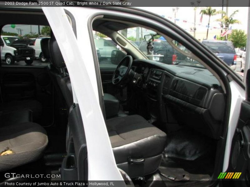 Bright White / Dark Slate Gray 2003 Dodge Ram 2500 ST Quad Cab