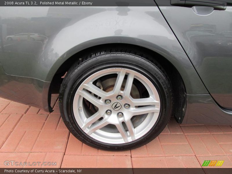 Polished Metal Metallic / Ebony 2008 Acura TL 3.2