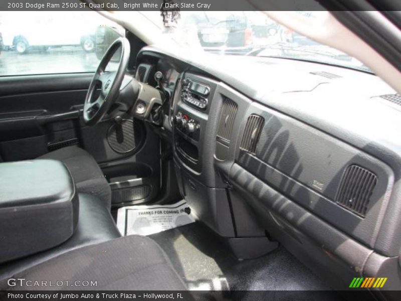 Bright White / Dark Slate Gray 2003 Dodge Ram 2500 ST Quad Cab