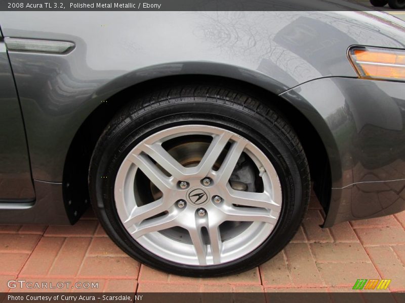 Polished Metal Metallic / Ebony 2008 Acura TL 3.2