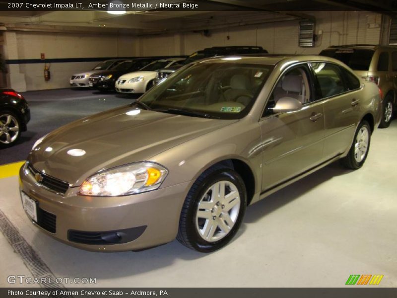 Amber Bronze Metallic / Neutral Beige 2007 Chevrolet Impala LT