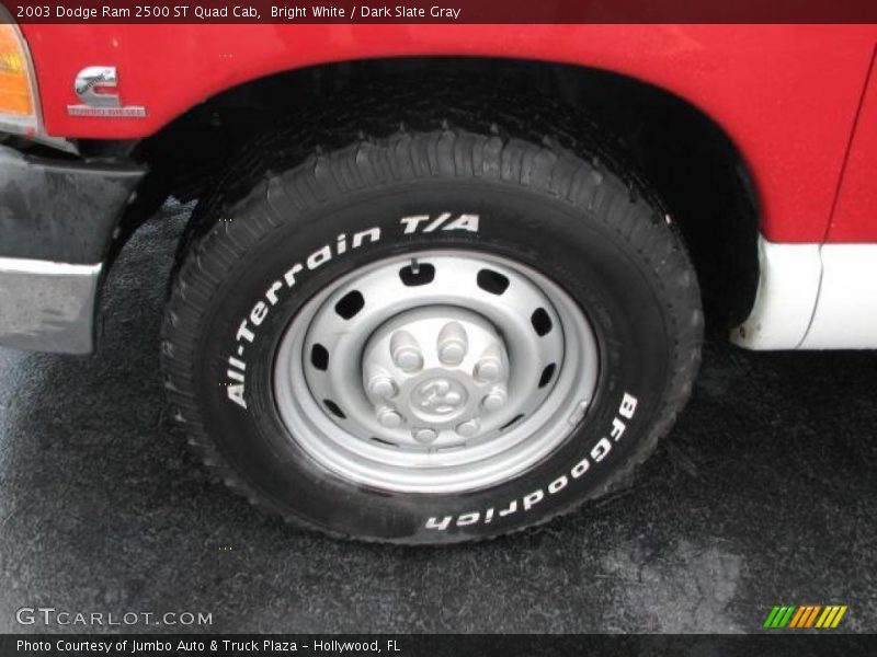 Bright White / Dark Slate Gray 2003 Dodge Ram 2500 ST Quad Cab