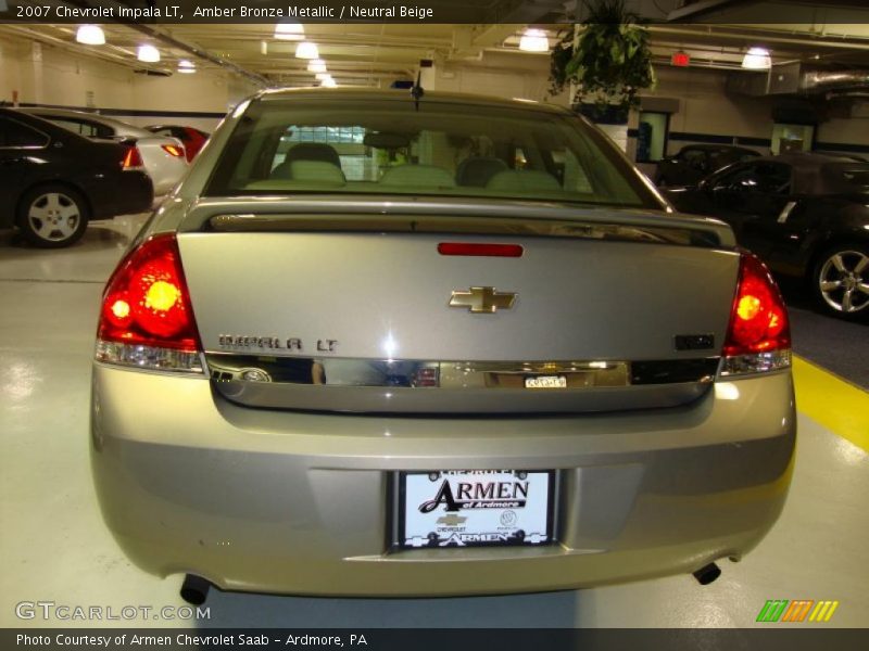 Amber Bronze Metallic / Neutral Beige 2007 Chevrolet Impala LT