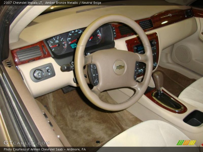 Amber Bronze Metallic / Neutral Beige 2007 Chevrolet Impala LT