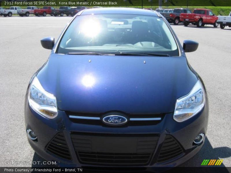 Kona Blue Metallic / Charcoal Black 2012 Ford Focus SE SFE Sedan