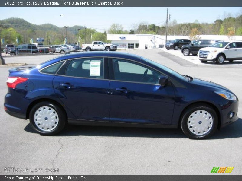Kona Blue Metallic / Charcoal Black 2012 Ford Focus SE SFE Sedan