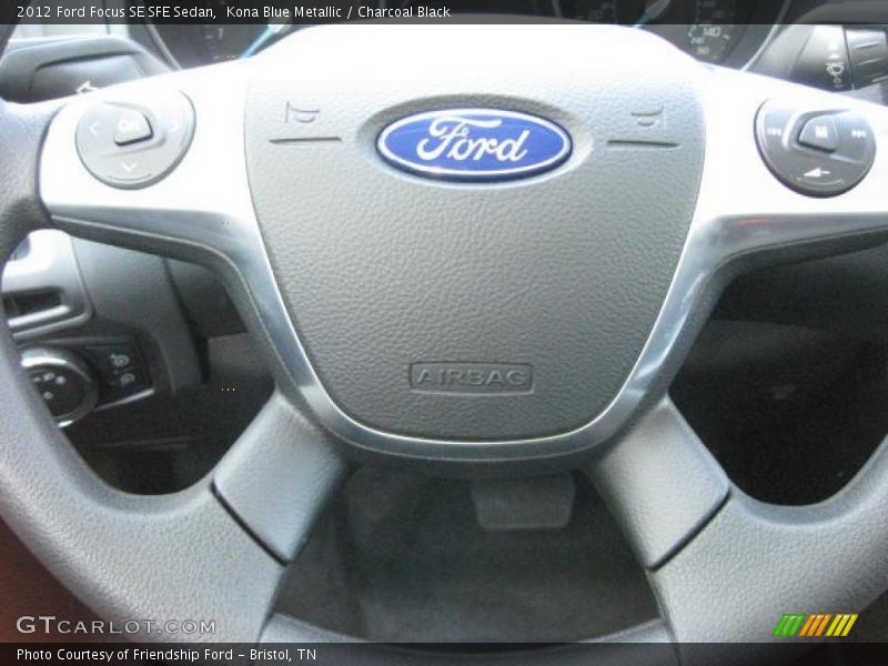 Kona Blue Metallic / Charcoal Black 2012 Ford Focus SE SFE Sedan