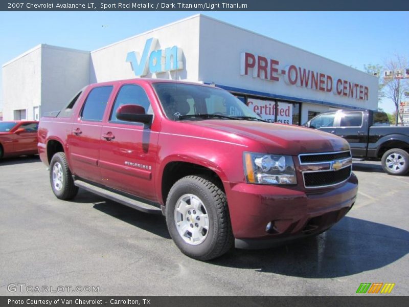 Sport Red Metallic / Dark Titanium/Light Titanium 2007 Chevrolet Avalanche LT