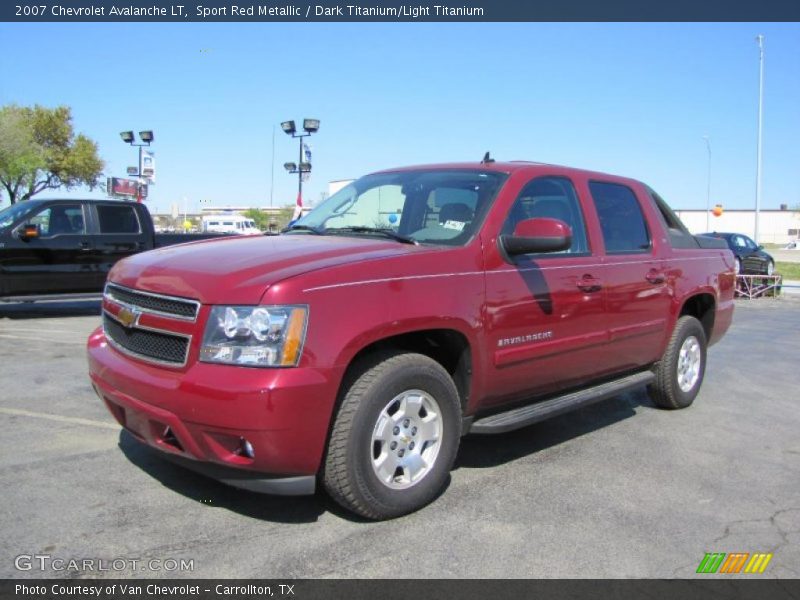 Sport Red Metallic / Dark Titanium/Light Titanium 2007 Chevrolet Avalanche LT