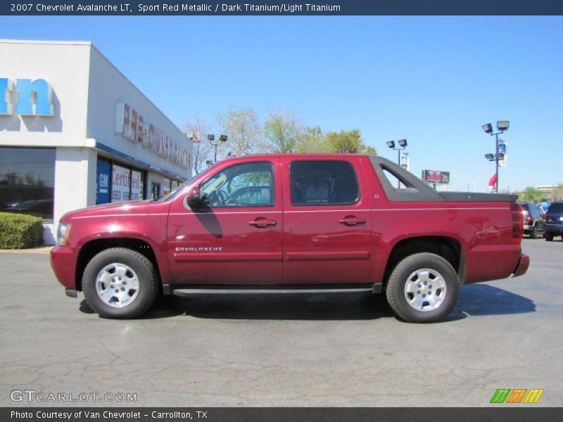 Sport Red Metallic / Dark Titanium/Light Titanium 2007 Chevrolet Avalanche LT