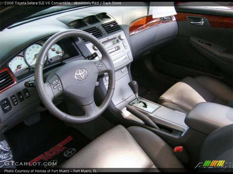 Absolutely Red / Dark Stone 2006 Toyota Solara SLE V6 Convertible