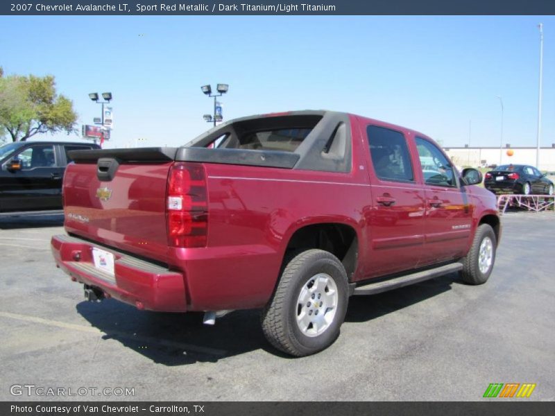 Sport Red Metallic / Dark Titanium/Light Titanium 2007 Chevrolet Avalanche LT