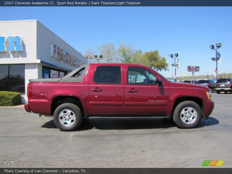 Sport Red Metallic / Dark Titanium/Light Titanium 2007 Chevrolet Avalanche LT