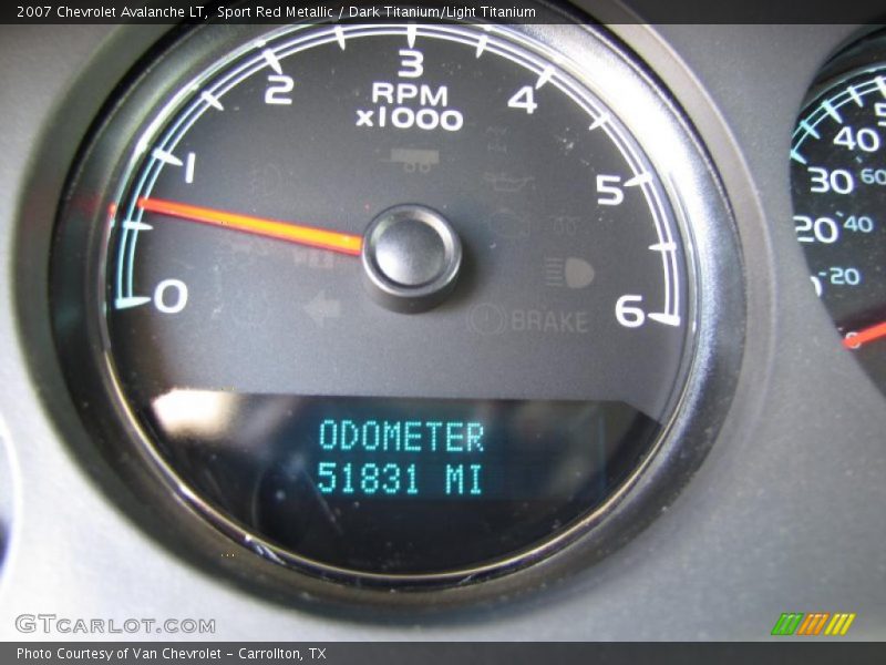 Sport Red Metallic / Dark Titanium/Light Titanium 2007 Chevrolet Avalanche LT