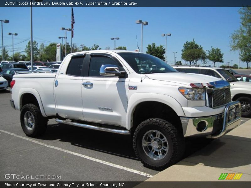 Super White / Graphite Gray 2008 Toyota Tundra SR5 Double Cab 4x4