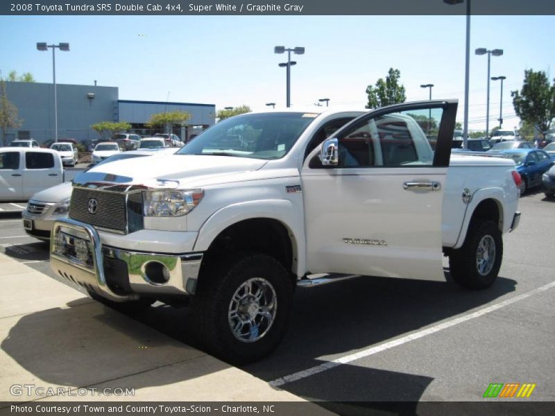 Super White / Graphite Gray 2008 Toyota Tundra SR5 Double Cab 4x4