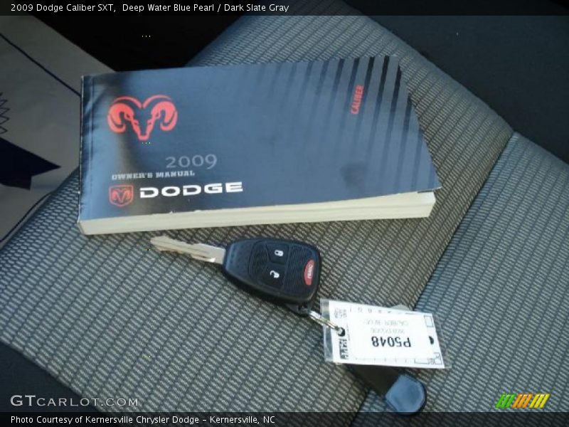 Deep Water Blue Pearl / Dark Slate Gray 2009 Dodge Caliber SXT