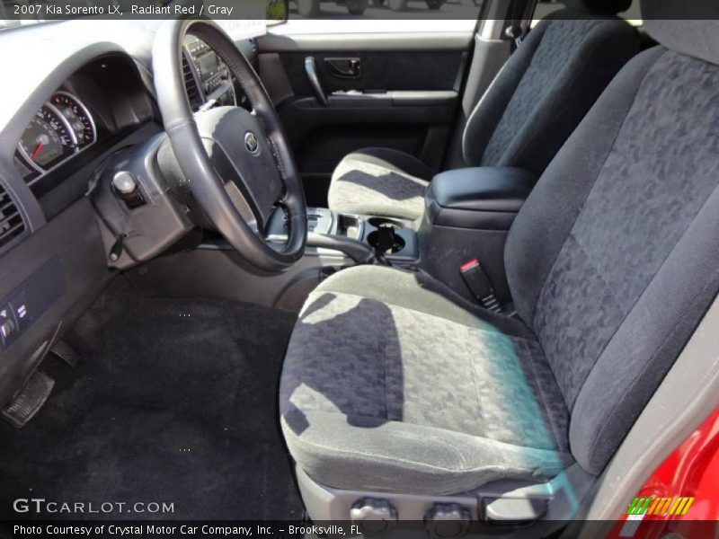 Radiant Red / Gray 2007 Kia Sorento LX
