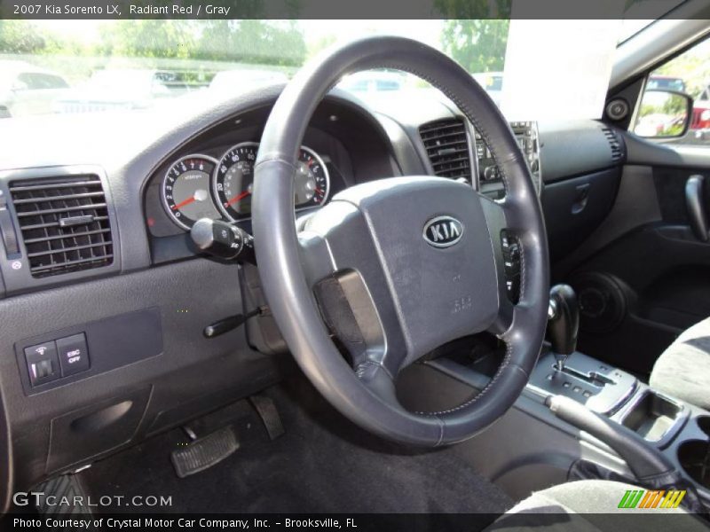 Radiant Red / Gray 2007 Kia Sorento LX