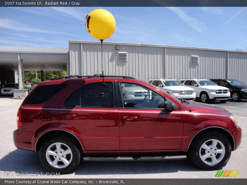 Radiant Red / Gray 2007 Kia Sorento LX