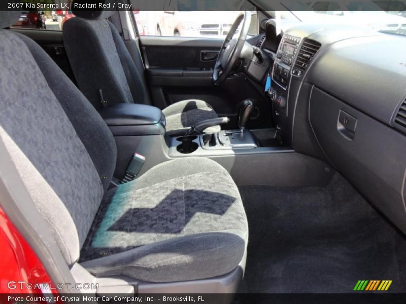Radiant Red / Gray 2007 Kia Sorento LX